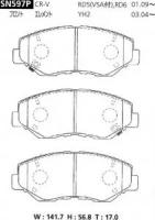 Дисковые тормозные колодки Advics / Sumitomo SN597P