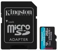 Карта памяти Kingston Canvas Go microSDXC 256Gb UHS-I U3 R170/W90Mb (SDCG3/256GB)