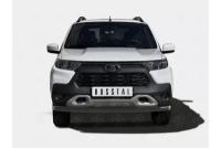 LADA NIVA TRAVEL 2021- Защита переднего бампера d63 секции black LNTZ-003559CH Niva Travel Lada 2021-наст.вр