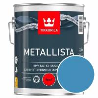 Эмаль по ржавчине Tikkurila Metallista RAL 5012 (Голубой - Light blue) глянцевая 2,5 л