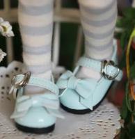 Туфли Bambicrony Shoes Ribbon Maryjane (Мэри Джейн с Бантом голубые для кукол Бэмбикрони 43 см)
