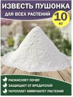 Известь гашеная (Гидроксид кальция, пушонка) 10 кг - средство для известкования почвы и повышения ее плодородия