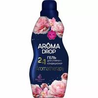 Гель для стирки AROMA DROP Aromatherapy Цветочный микс 2 в 1, 1 л, 1 кг, бутылка