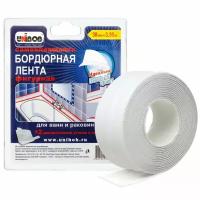 Лента-бордюр самоклеящаяся Unibob, 38 мм x 3,35 м, белая