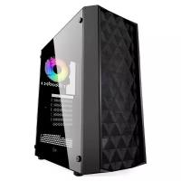 Корпус ATX PowerCase Diamond Mesh без БП, черный