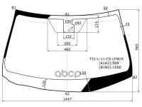 Стекло Лобовое + Дд Nissan X-Trail 07-14 XYG арт. T31-L-11-CS LFW/X