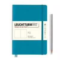 Блокнот Leuchtturm Medium, 61 лист, без линовки, синий океан, А5