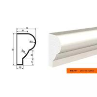 Фасадный декоративный молдинг Лепнинапласт МВ-85/1