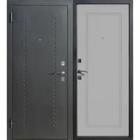 Дверь входная Dominanta левая черный муар - ясень серый эмаль 960х2050 мм