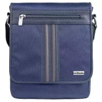 Мужская сумка- планшет L'Uccello из текстили и натуральной кожи