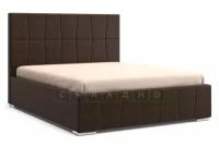 Кровать с подъемным механизмом Пассаж 160 см темно-коричневая