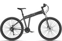 Складной велосипед Stark Cobra 26.2 HD, год 2021, цвет Черный-Серебристый, ростовка 18