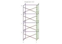 Леса строительные (ДхВ) 3х8 метра без настилов