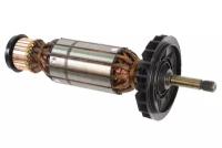 Ротор (Якорь) (L-228 мм, D-46 мм, Резьба М10 (шаг 1.0 мм)) для машины шлифовальной угловой (УШМ) болгарки Фиолент МШУ1-20-230А