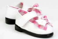 Iplehouse Shoes IHS_S06 pink (Бело-розовые туфли для кукол Иплхаус 45 см)