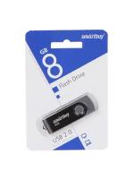 USB Flash Drive 8Gb - SmartBuy UFD 2.0 Twist Black SB008GB2TWK