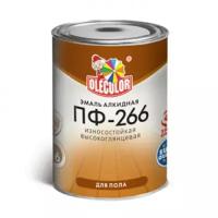 Эмаль для пола olecolor ПФ-266 1,9кг желто-корич