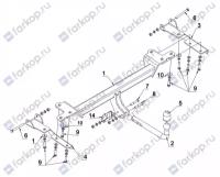 Auto-Hak Фаркоп Auto-Hak для Suzuki Grand Vitara (5 дв,вкл. двигатель 2,4 л) 2005-2015