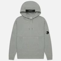 Мужская толстовка C.P. Company Diagonal Raised Fleece Hoodie серый, Размер S