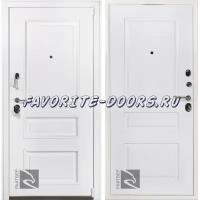 Двери Райтвер: Дверь Райтвер Прадо Муар белый металлическая (Сторона открывания: Левая, Разбор короба - 980*2080 мм)