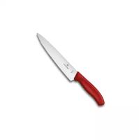 Нож Victorinox разделочный, лезвие 19 см прямое, красный