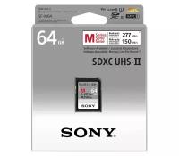 Карта памяти Sony SDXC 64GB V60 UHS-II 150/277Mb/s SF-M