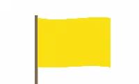 Желтый сигнальный флаг 15х22 см