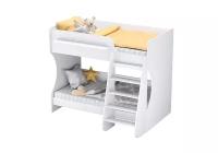 Кровать двухъярусная Polini kids Dream 1500 белый 124х164.2х135.7 см