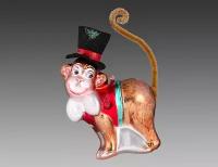 Ёлочная игрушка обезьяна джентльмен, 9х5х12 см, Holiday Classics 54990-сг