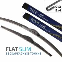 Щётки стеклоочистителя для КАМАЗ 5511 1977-1997, дворники MTF Light FLAT SLIM бескаркасные комплект - водительский 500 мм, пассажирский 500 мм