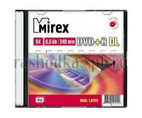 Диск Slim case (box) DVD+R Mirex 8.5 Gb 8x Dual Layer (UL130062A8S)