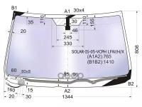 Стекло Лобовое Атермальное С Обогревом Щеток Lexus Is250/350 05-13 (Solar-X Защита От Ультрафиолета) XYG арт. SOLAR-IS-05-VCP