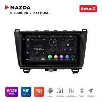 Автомагнитола Mazda 6 08-12 без усил. Bose (MAXIMUM Incar TMX2-4606-6) Android 10/2000*1200, BT, wi-fi, 4G LTE, DSP, 6-128Gb, 9.5