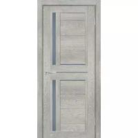 Дверь ТЕХНО-804 графит сатинат, серый лакобель Чиаро гриджио (2000 х 800)