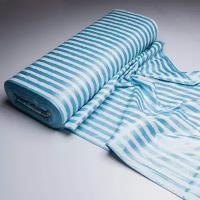 Ранфорс с глиттером oops_tkani для постельного белья, одежды, детского текстиля, отрез 200*240см, 100% хлопок, рисунок: полоса голубая