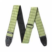 Dunlop Jacquard Hexagon Echo Olive D6710 дизайнерский ремень для гитары, жаккардовая ткань c кожей