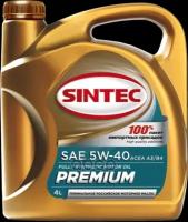 Sintec Масло Моторное Синтетическое Sintec Premium 5w-40 A3/B4 4 Л. 801971 SINTEC арт. 801971