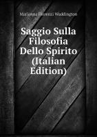 Saggio Sulla Filosofia Dello Spirito (Italian Edition)