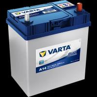 Аккумулятор автомобильный Varta Blue Dynamic A14 6СТ-40 обр. (42B19L) 187x129x225