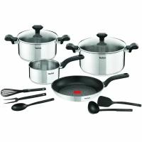 Набор посуды из нержавеющей стали Tefal Comfort Max Set 11шт. (C973SB34)