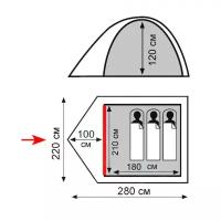 Палатка Totem Tepee 3 (V2) TTT-026