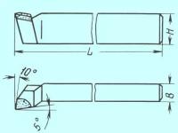 Резец Подрезной отогнутый 25х16х140 Т5К10 (шт)