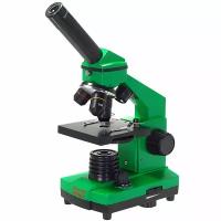 Микроскоп школьный Микромед Эврика 40х-400х (лайм)