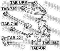 С/блок заднего рычага, TAB730 FEBEST TAB-730