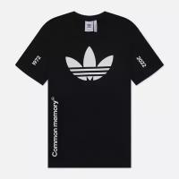 Мужская футболка adidas Originals Trefoil Crew чёрный, Размер M