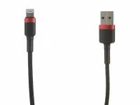 Аксессуар Baseus APPLE 8-pin Cafule 2.4A 1m Red-Black CALKLF-B19