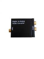 Аудио конвертер Digital to Analog Audio ЦАП DAC цифра в аналоговый (Черный)