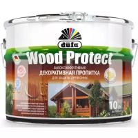 Пропитка декоративная для защиты древесины алкидная Dufa МП000015770, Wood Protect, 2.5 л, тик