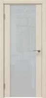 Межкомнатная шпонированная дверь Vitrum 2.3 белый триплекс, беленый дуб 2000*800.Комплект (полотно,коробка,наличник)