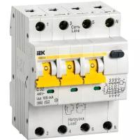 Выключатель автоматический дифференциального тока 4п (3P+N) C 32А 100мА тип A 6кА АВДТ-34 IEK MAD22-6-032-C-100 (1 шт.)